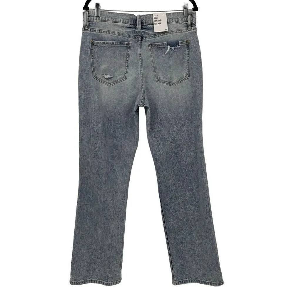 Eunina Codi High Rise Dad‎ Jean Distressed Size 32/13 NWT
